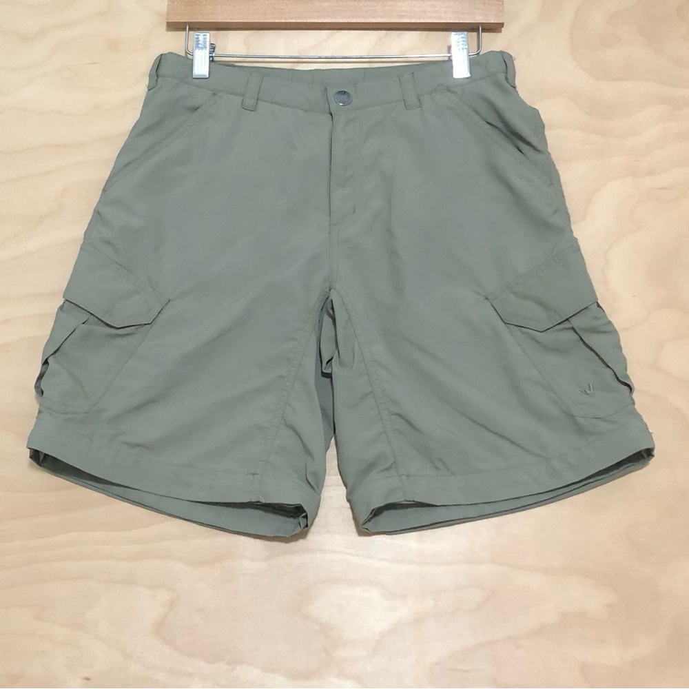 White Sierra Men's Sage Green Cargo Shorts Size S Outdoor 100% Nylon
